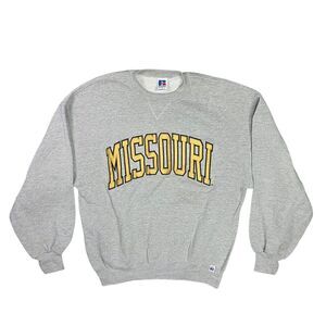 Vintage Missouri Sweatshirt Mens Large Russell Athletic Made USA Crewneck 90s